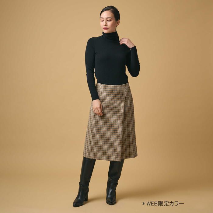  SCAPA(スキャパ)/ムーンチドリツィードスカート