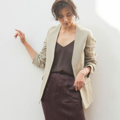 50+ リネン ノー カラー ジャケット - 最高の日本ファッションスタイル