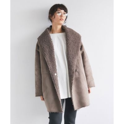 【URBAN RESEARCH DOORS】リバーシブルフェイクムートンコート