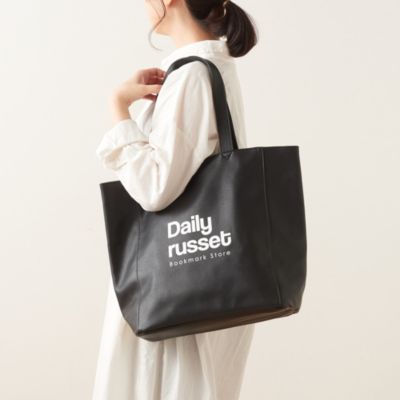 Daily russet(デイリーラシット)のロゴプリントベーシックトートバッグ 