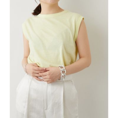 Whim Gazette(ウィム ガゼット)のコットンリネンテンジクノースリーブ