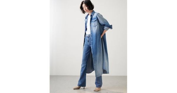 Whim Gazette(ウィム ガゼット)の《WEB限定》DENIMロングシャツ 