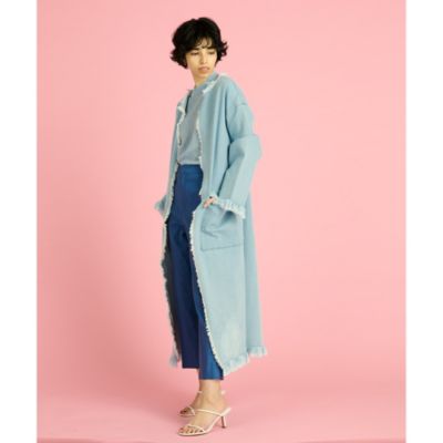 Whim Gazette(ウィム ガゼット)のフリンジDENIMコート通販 eclat