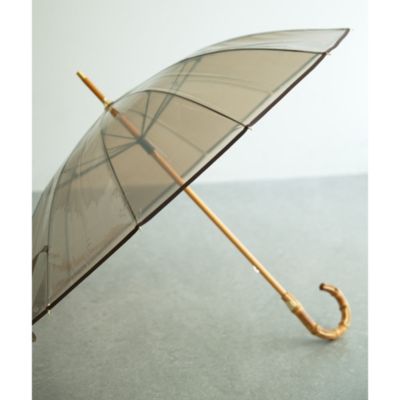 ＜集英社＞ Whim Gazette(ウィム ガゼット)/【Traditional Weatherwear】バンブー ビニール傘