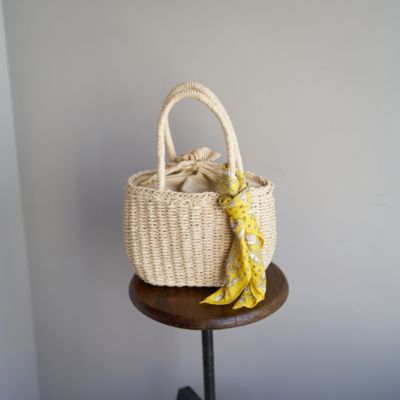 Daily russet(デイリーラシット)のスカーフ付き巾着カゴバッグ通販 ...