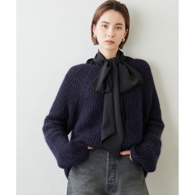 美品【Whim Gazette】ラメニットプルオーバー ラメニットプルオーバー | Whim Gazette(ウィム ガゼット