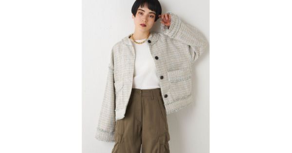 Whim Gazette(ウィム ガゼット)の【THE PAUSE】ツイードクルー 