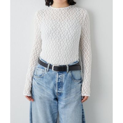 集英社HAPPY PLUS STOREWhim Gazette（ウィム ガゼット）/【La nature linge】レースTシャツ