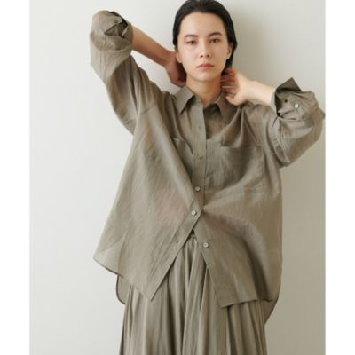 Whim Gazette ブラウス シャツ シルクローンボウタイブラウス