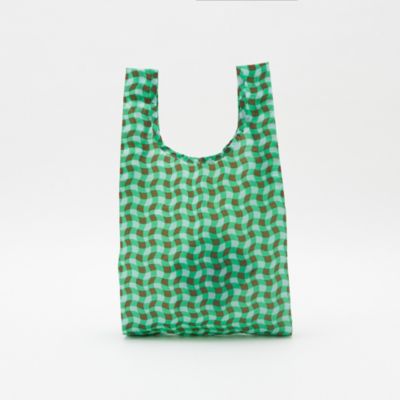 Baggu green online checkerboard