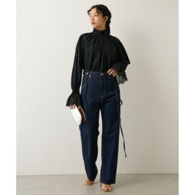 Whim Gazette(ウィム ガゼット)のワンウォッシュサスペンダーDENIM通販 | 集英社HAPPY PLUS STORE