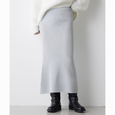 【Whim Gazette】ラメフィットスカート Whim Gazette(ウィム ガゼット)のラメニットフィットスカート