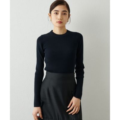 Whim Gazette(ウィム ガゼット)のリブクルーネックプルオーバー通販