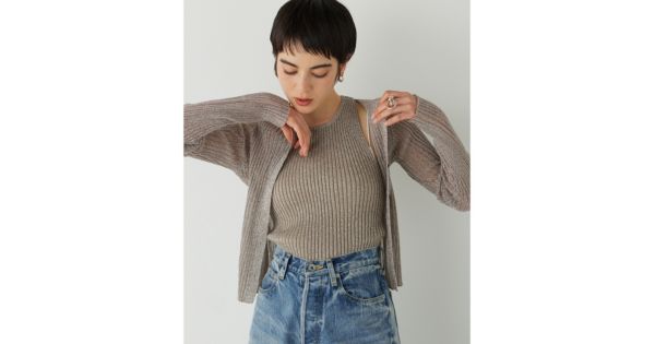 Whim Gazette(ウィム ガゼット)のラメリブカーディガン通販 | 集英社 