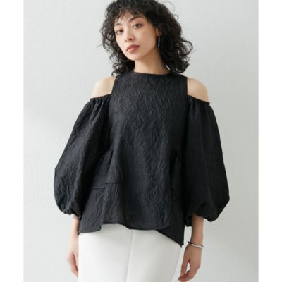 Whim Gazette(ウィム ガゼット)の【THE PAUSE】ジャガードフレア