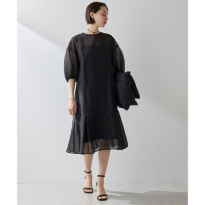 オーガンジーケープロングドレス（大幅値下げ）