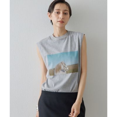 Whim Gazette(ウィム ガゼット)のフォトノースリーブプル