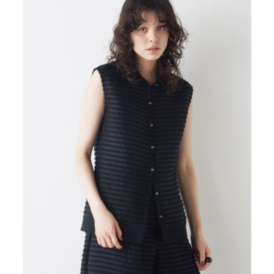 集英社HAPPY PLUS STOREWhim Gazette（ウィム ガゼット）/シアーボーダーブラウス