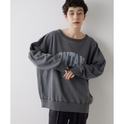 Whim Gazette（ウィムガゼット）　ピグメントロゴウラケプルオーバー Whim Gazette(ウィム ガゼット)のピグメントロゴウラケプル