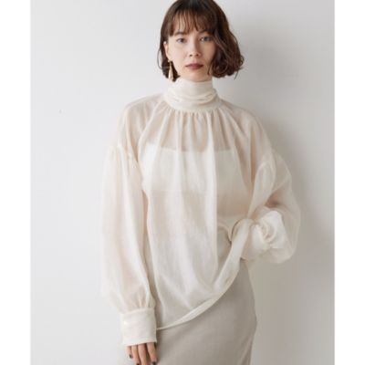 集英社HAPPY PLUS STOREWhim Gazette（ウィム ガゼット）/オーガンザボウブラウス
