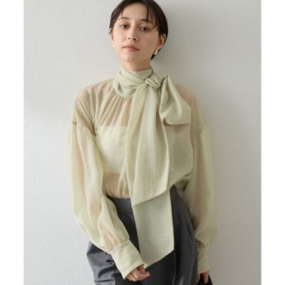集英社HAPPY PLUS STOREWhim Gazette（ウィム ガゼット）/オーガンザボウブラウス