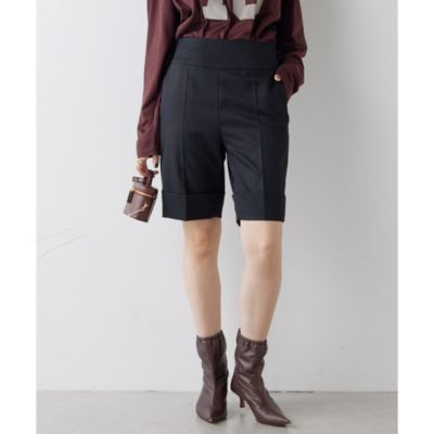 ウィムガゼット　センタープレスショートパンツ　BLACK SMサイズ Whim Gazette(ウィム ガゼット)のセンタープレスショートパンツ通販