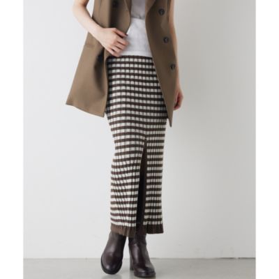 Whim Gazette(ウィム ガゼット)の【THE PAUSE】2wayワイドリブチェック