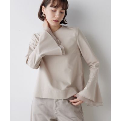 Whim Gazette(ウィム ガゼット)のペプラムスリーブブラウス通販 eclat 