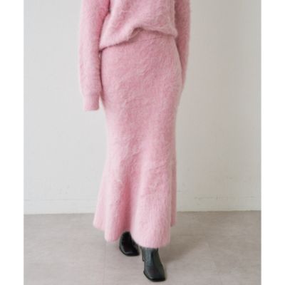 Whim Gazette(ウィム ガゼット)のスーリーアルパカニットスカート通販