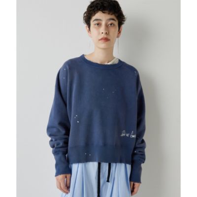 最終価格　Whim Gazette ヴィンテージ加工裏毛プルオーバー Whim Gazette(ウィム ガゼット)のヴィンテージ加工裏毛プル