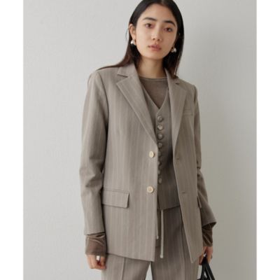 【美品】Whim Gazette ストライプジャケット 2025SS Whim Gazette(ウィム ガゼット)のストライプジャケット通販