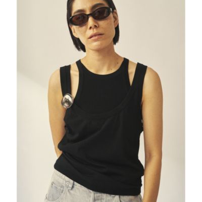 Whim Gazette(ウィム ガゼット)の【GEMINI】レイヤードノースリニット