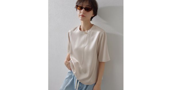 Whim Gazette(ウィム ガゼット)のサテンTEEブラウス通販 | 集英社HAPPY 