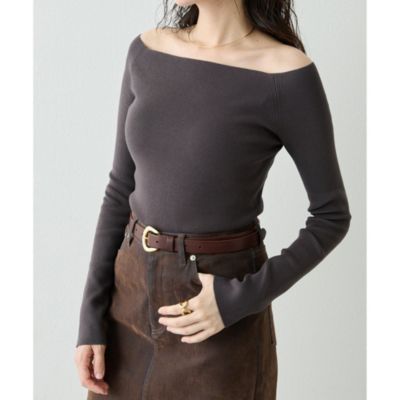 Whim Gazette(ウィム ガゼット)の【THE PAUSE】オフショルニット