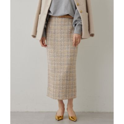 匿名発送　新品タグ付き　ウィムガゼット　カラミツィードスカート タイトスカート Whim Gazette(ウィム ガゼット)のカラミツィードスカート通販 | 集英社