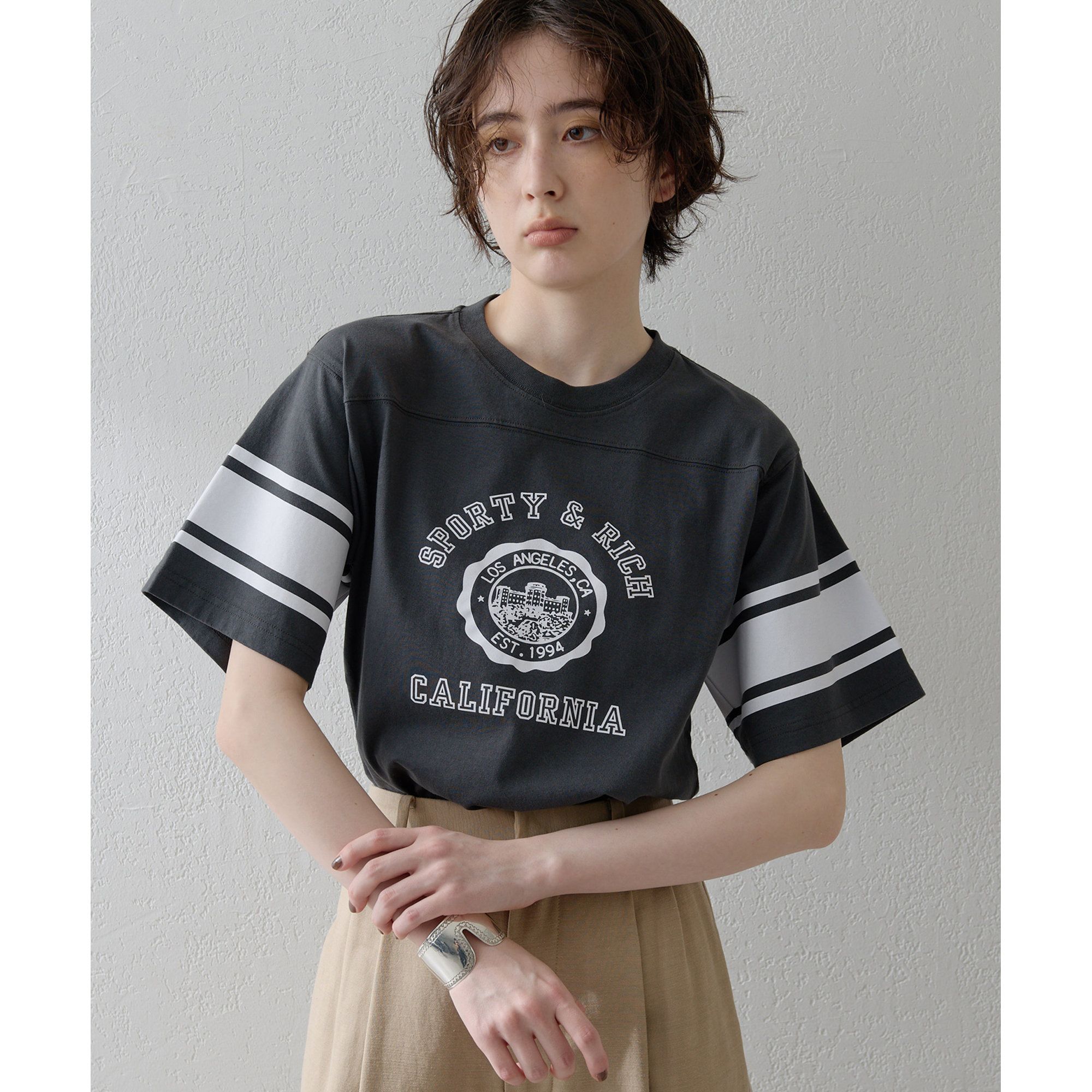 Whim Gazette(ウィム ガゼット)/【Sporty＆Rich】California Rugby T