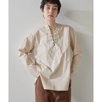 集英社HAPPY PLUS STOREWhim Gazette（ウィム ガゼット）/レースアップブラウス