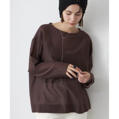 2025 ウィムガゼット　シルクローンプルオーバーブラウス Whim Gazette(ウィム ガゼット)のシルクローンプルオーバーブラウス