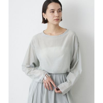 Whim Gazette(ウィム ガゼット)のシルクローンプルオーバーブラウス