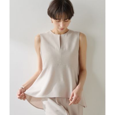 集英社HAPPY PLUS STOREWhim Gazette（ウィム ガゼット）/ストレッチブッチャーペプラムブラウス