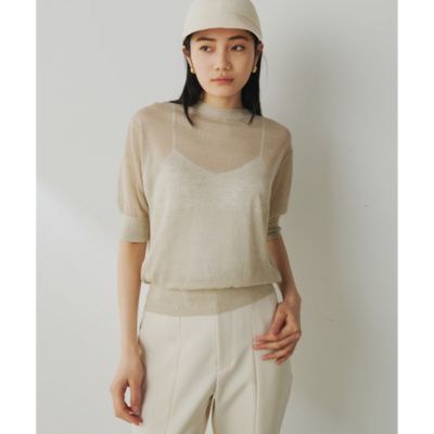 集英社HAPPY PLUS STOREWhim Gazette（ウィム ガゼット）/シアーリネンハーフスリーブプルオーバー