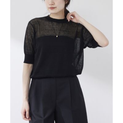 集英社HAPPY PLUS STOREWhim Gazette（ウィム ガゼット）/シアーリネンハーフスリーブプルオーバー