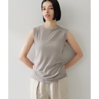 Whim Gazette ウィムガゼット　ペプラムノースリーブプルオーバー THE PAUSE】ペプラムノースリーブプルオーバー | Whim Gazette