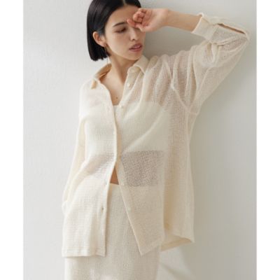 集英社HAPPY PLUS STOREWhim Gazette（ウィム ガゼット）/メッシュカラミシャツ