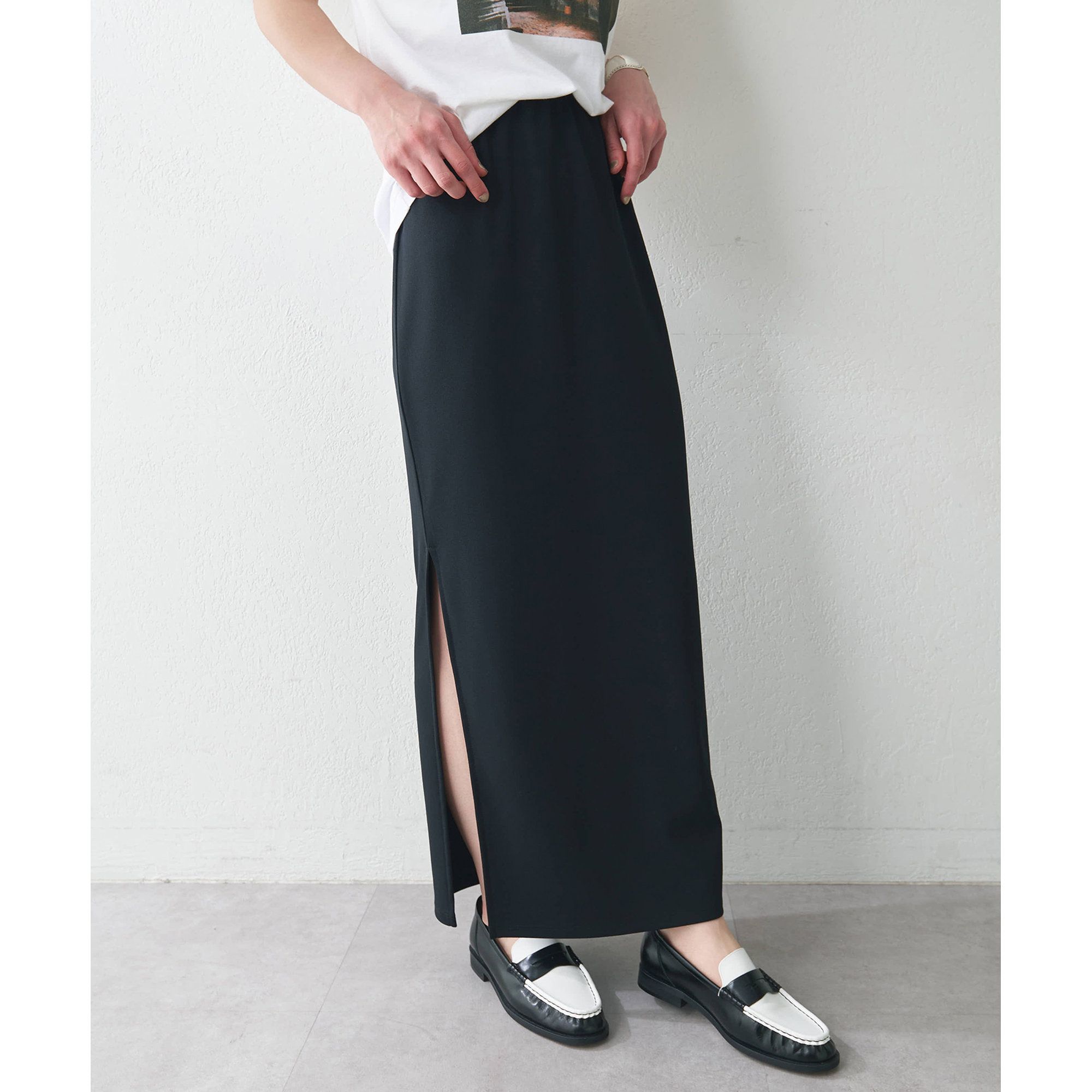 Whim Gazette(ウィム ガゼット)/カットジョーゼットスリットスカート