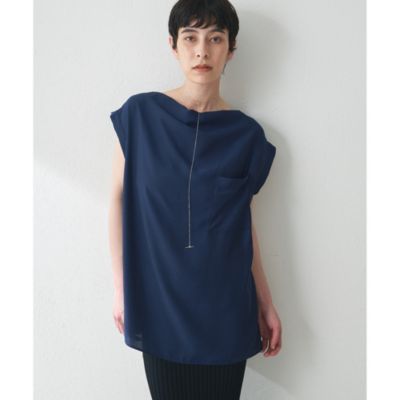 Whim Gazette ストレッチサテンブラウス ストレッチサテンブラウス | Whim Gazette(ウィム ガゼット