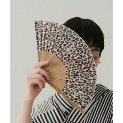 ウィムガゼット　グラスケース　キャメル（レオパード） Whim Gazette(ウィム ガゼット)のレオパード扇子通販 | 集英社