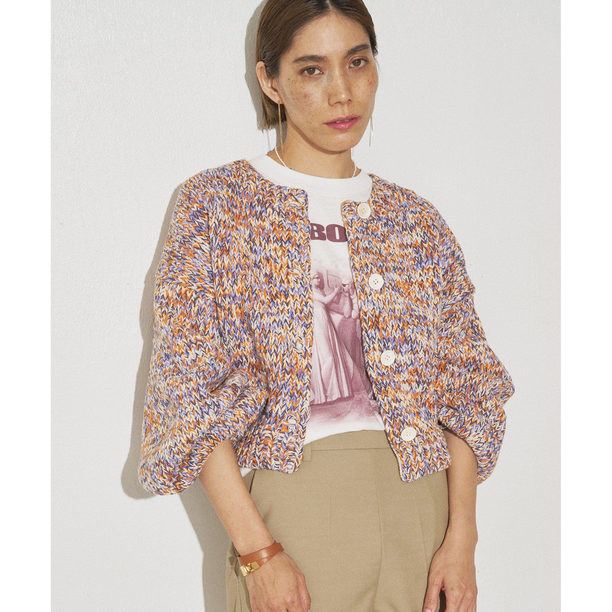 Whim Gazette(ウィム ガゼット)/【GEMINI】ローゲージ2way MIXニット