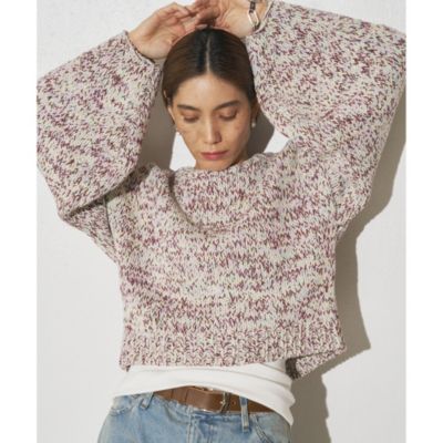 定番♪ウィムガゼット 上質 カシミヤ100%ニット ボートネック ピンク