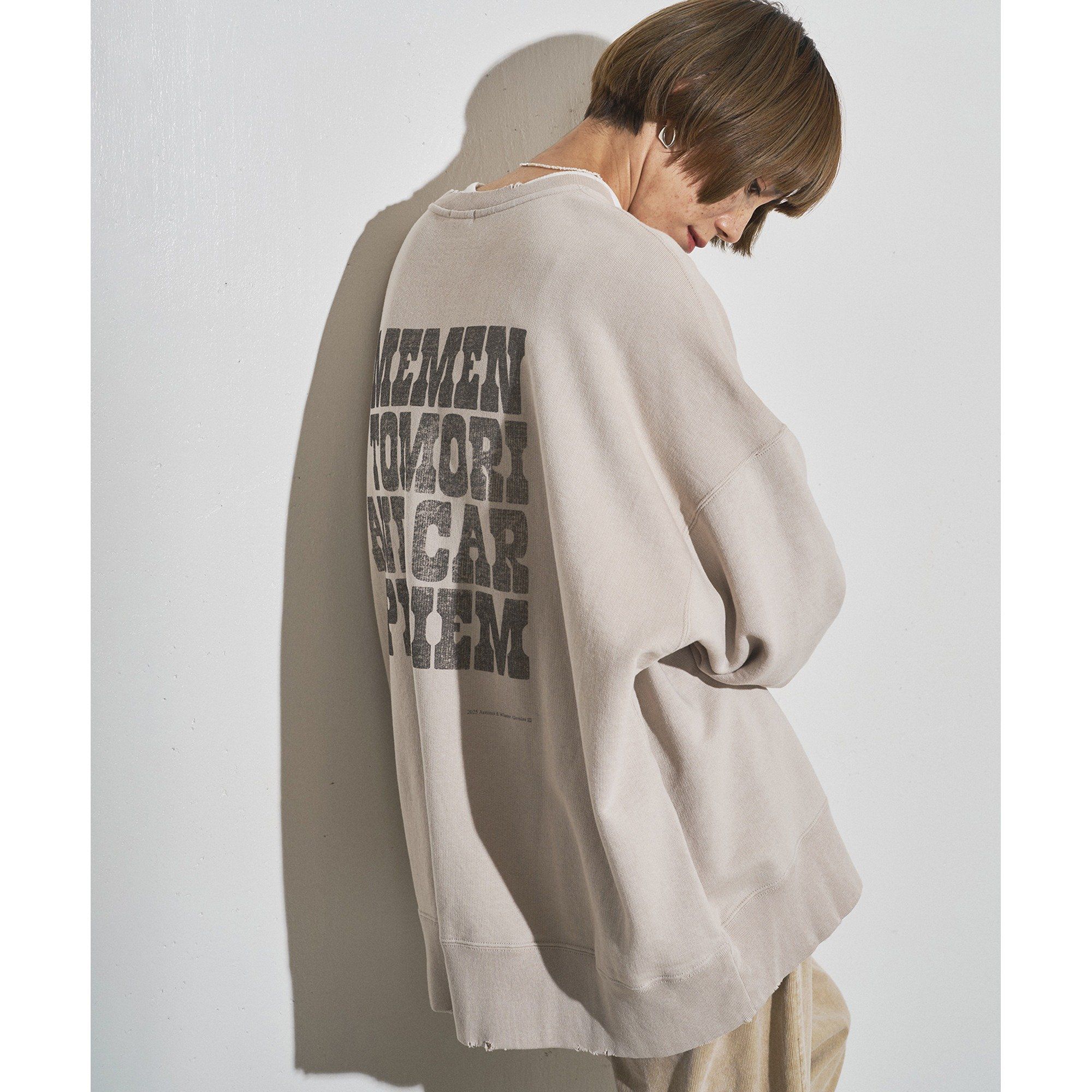 Whim Gazette(ウィム ガゼット)/【GEMINI】オーバーバックプリントスウェット